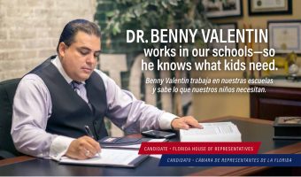 Benny Valentin – Candidate for Florida State House Representative, District 42.